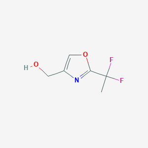 molecular formula C6H7F2NO2 B8401300 (2-(1,1-Difluoroethyl)oxazol-4-yl)methanol 