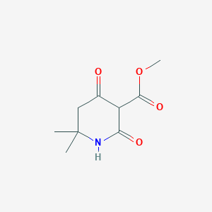 molecular formula C9H13NO4 B8401309 Methyl 6,6-dimethylpiperidine-2,4-dione-3-carboxylate 