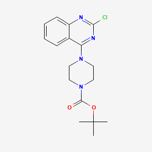 molecular formula C17H21ClN4O2 B8401317 t-Butyl 4-(2-chloroquinazolin-4-yl)piperazine-1-carboxylate 