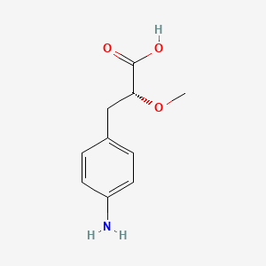 molecular formula C10H13NO3 B8401319 (R)-3-(4-Aminophenyl)-2-methoxypropanoic acid 