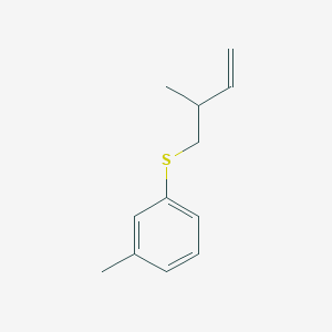 1-Methyl-3-(2-methylbut-3-enylsulfanyl)benzene