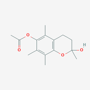 molecular formula C15H20O4 B8401354 6-Acetoxy-2-hydroxy-2,5,7,8-tetramethylchroman 