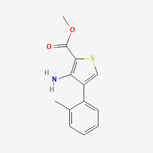 molecular formula C13H13NO2S B8401398 Methyl 3-amino-4-o-tolylthiophene-2-carboxylate 