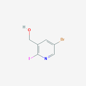 molecular formula C6H5BrINO B8401413 (5-Bromo-2-iodopyridin-3-yl)methanol 