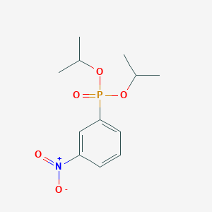 molecular formula C12H18NO5P B8401427 Dipropan-2-yl(3-nitrophenyl)phosphonate 