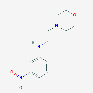 molecular formula C12H17N3O3 B8401435 N-2-(morpholin-4-yl)ethyl-3-nitroaniline 