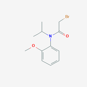 molecular formula C12H16BrNO2 B8401451 N-Isopropyl-N-(2-methoxy-phenyl) bromoacetamide 