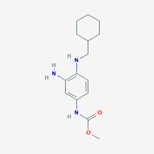 molecular formula C15H23N3O2 B8401499 Methyl {3-amino-4-[(cyclohexylmethyl)amino]phenyl}carbamate 