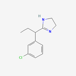 molecular formula C12H15ClN2 B8401512 Rac-2-[1-(3-chloro-phenyl)-propyl]-4,5-dihydro-1h-imidazole 