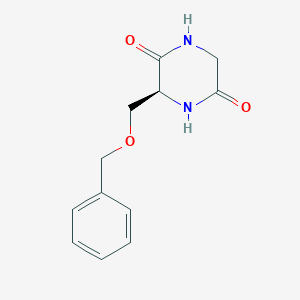 molecular formula C12H14N2O3 B8401517 (3S)-3-((benzyloxy)methyl)-2,5-piperazinedione 