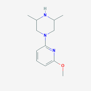 molecular formula C12H19N3O B8401525 1-(6-Methoxy-pyridin-2-yl)-3,5-dimethyl-piperazine 