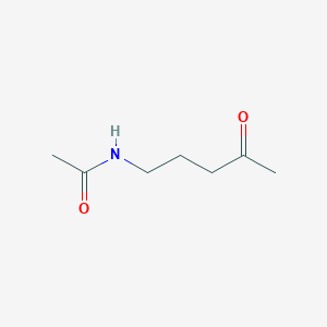 molecular formula C7H13NO2 B8401532 N-(4-oxopentyl)acetamide 