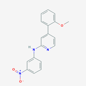 molecular formula C18H15N3O3 B8401553 4-(2-methoxyphenyl)-N-(3-nitrophenyl)pyridin-2-amine 