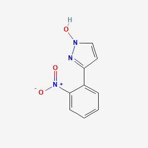 molecular formula C9H7N3O3 B8401565 1-Hydroxy-3-(2-nitrophenyl)pyrazole 