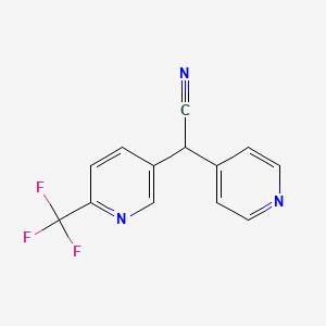 2-(Pyridin-4-yl)-2-(6-(trifluoromethyl)pyridin-3-yl)acetonitrile