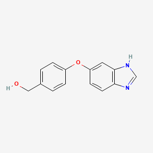 [4-(1H-benzimidazol-5-yloxy)phenyl]methanol