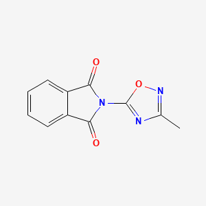 molecular formula C11H7N3O3 B8401638 2-(3-Methyl[1,2,4]oxadiazol-5-yl)isoindol-1,3-dione 