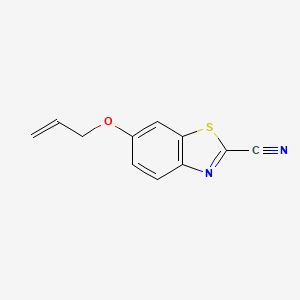 molecular formula C11H8N2OS B8401644 6-Allyloxy-benzothiazole-2-carbonitrile 