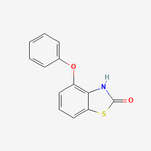 molecular formula C13H9NO2S B8401650 4-Phenoxy-1,3-benzothiazol-2(3H)-one CAS No. 77859-44-0
