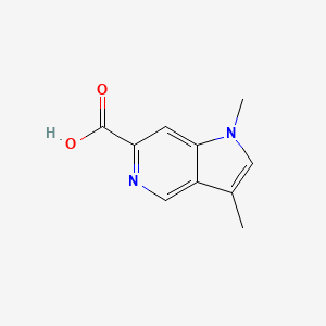 molecular formula C10H10N2O2 B8401714 1,3-dimethyl-1H-pyrrolo[3,2-c]pyridine-6-carboxylic acid 