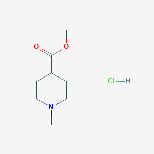 molecular formula C8H16ClNO2 B8401780 Methyl-piperidine-4-carboxylic acid methyl ester hydrochloride 