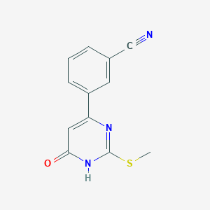 4-(3-Cyanophenyl)-6-hydroxy-2-methylthiopyrimidine