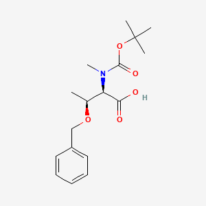 molecular formula C17H25NO5 B8401792 (2R,3S)-3-benzyloxy-2-[tert-butoxycarbonyl-(methyl)-amino]-butanoic acid 