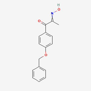 molecular formula C16H15NO3 B8401802 1-[4-(Benzyloxy)phenyl]-2-(hydroxyimino)propan-1-one CAS No. 16217-08-6