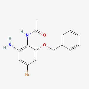 N-(2-Amino-6-benzyloxy-4-bromo-phenyl)acetamide