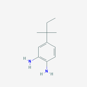 molecular formula C11H18N2 B8401827 4-(1,1-Dimethylpropyl)benzene-1,2-diamine 