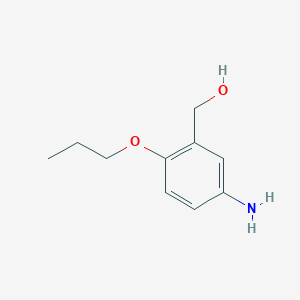 molecular formula C10H15NO2 B8401862 3-Hydroxymethyl-4-propyloxyaniline 