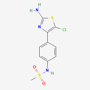 N-(4-(2-amino-5-chlorothiazol-4-yl)phenyl)methanesulfonamide