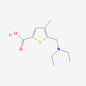 molecular formula C11H17NO2S B8401907 5-Diethylaminomethyl-4-methyl-thiophene-2-carboxylic acid 