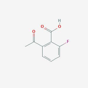 molecular formula C9H7FO3 B8401931 2-Acetyl-6-fluorobenzoic acid 