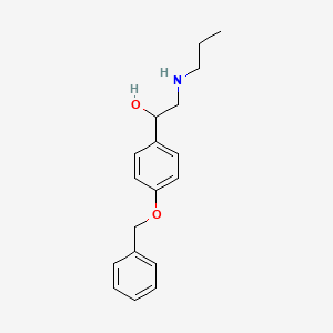 molecular formula C18H23NO2 B8401959 1-(4-Benzyloxyphenyl)-2-propylaminoethanol 