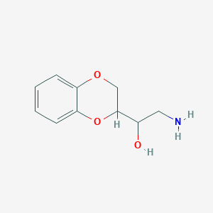 molecular formula C10H13NO3 B8401973 [2-(1,4-Benzodioxan-2-yl)-2-hydroxyethyl]amine 