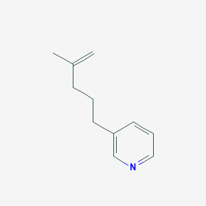 molecular formula C11H15N B8402012 3-(4-Methyl-4-pentenyl)pyridine 