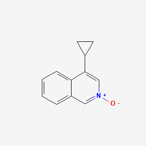 molecular formula C12H11NO B8402013 4-Cyclopropylisoquinoline-2-oxide CAS No. 1409964-43-7