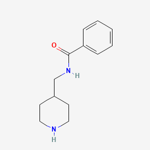 molecular formula C13H18N2O B8402018 N-(4-Piperidinylmethyl)benzamide 