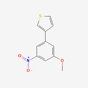 molecular formula C11H9NO3S B8402028 3-(3-Methoxy-5-nitro-phenyl)-thiophene 