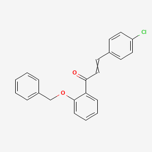 molecular formula C22H17ClO2 B8402029 1-(2-Benzyloxyphenyl)-3-(4-chlorophenyl)prop-2-en-1-one 