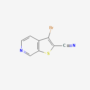 molecular formula C8H3BrN2S B8402140 3-Bromothieno[2,3-c]pyridine-2-carbonitrile 