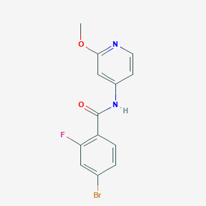 molecular formula C13H10BrFN2O2 B8402183 4-bromo-2-fluoro-N-(2-methoxy-4-pyridyl)benzamide 