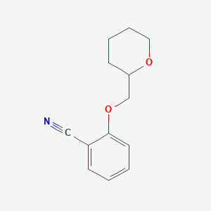 molecular formula C13H15NO2 B8402193 2-(Oxan-2-ylmethoxy)benzonitrile 