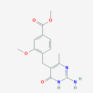 Methyl 4-((2-amino-4-hydroxy-6-methylpyrimidin-5-yl)methyl)-3-methoxybenzoate