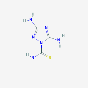 molecular formula C4H8N6S B8402231 3,5-Diamino-1-[methylamino(thiocarbonyl)]-1H-1,2,4-triazole 