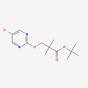 Tert-butyl 3-(5-bromopyrimidin-2-yl)oxy-2,2-dimethylpropanoate