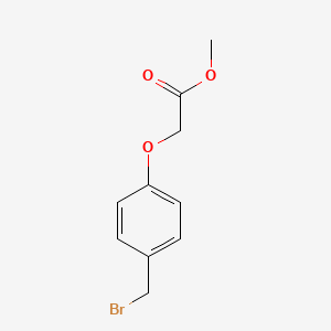 molecular formula C10H11BrO3 B8402297 Acetic acid, 2-[4-(bromomethyl)phenoxy]-, methyl ester CAS No. 104508-23-8