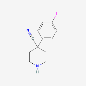 4-(4-Iodo-phenyl)-piperidine-4-carbonitrile