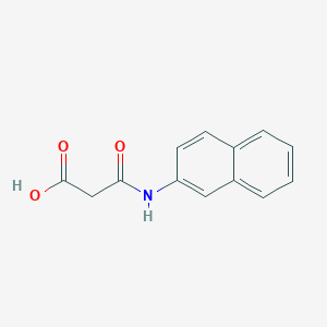 molecular formula C13H11NO3 B8402340 2-((Carboxy)methylcarbonylamino)naphthalene 